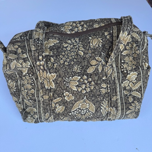Vera Bradley Vintage Original Java Brown 1998 Large Duffel - Picture 1 of 9